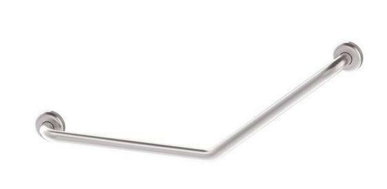 Angled Toilet Grab Rail - 40 Degrees 300 x 300mm - Suits Right or Left Hand
