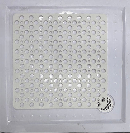 Deluxe White Shower Mat