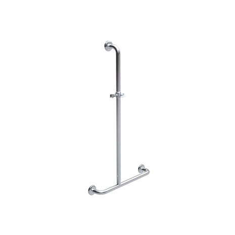 Inverted T Shower Grab Stainless Steel Grab Rail Offset Left Hand Offset