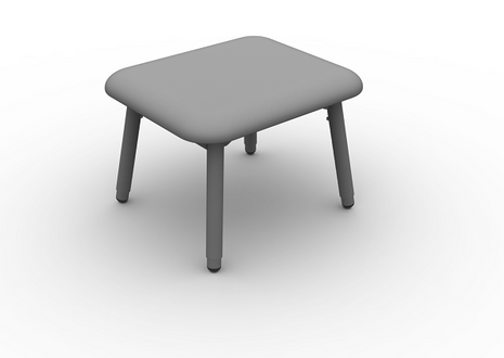 Redgum Katie Height Adjustable Footstool Foot Rest